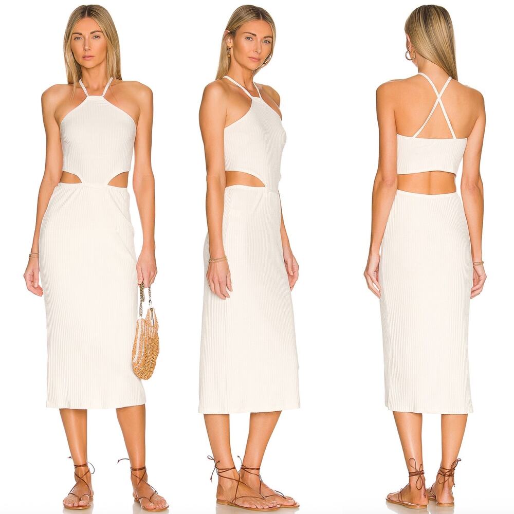 LNA Clothing EMMY Midi Dress - Large - NWT